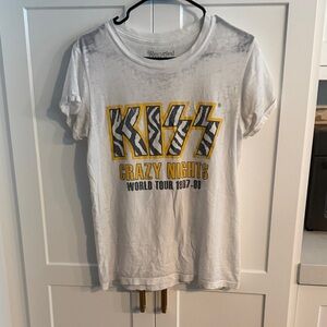Kiss White Graphic T-Shirt Recycled Karma